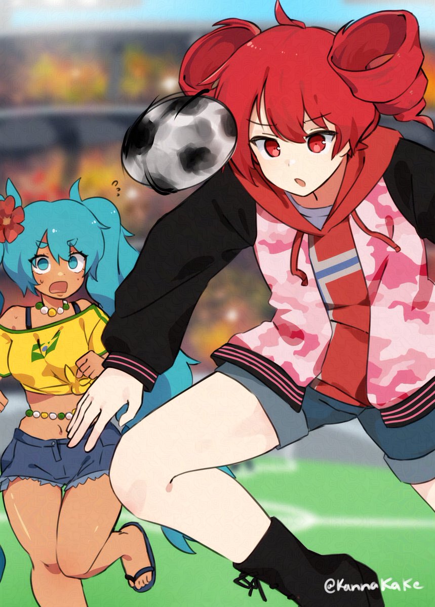 KannaKake's tweet photo. 🇧🇷 v 🇳🇴 

#HatsuneMiku #KasaneTeto https://t.co/oRmHPaj2oS
