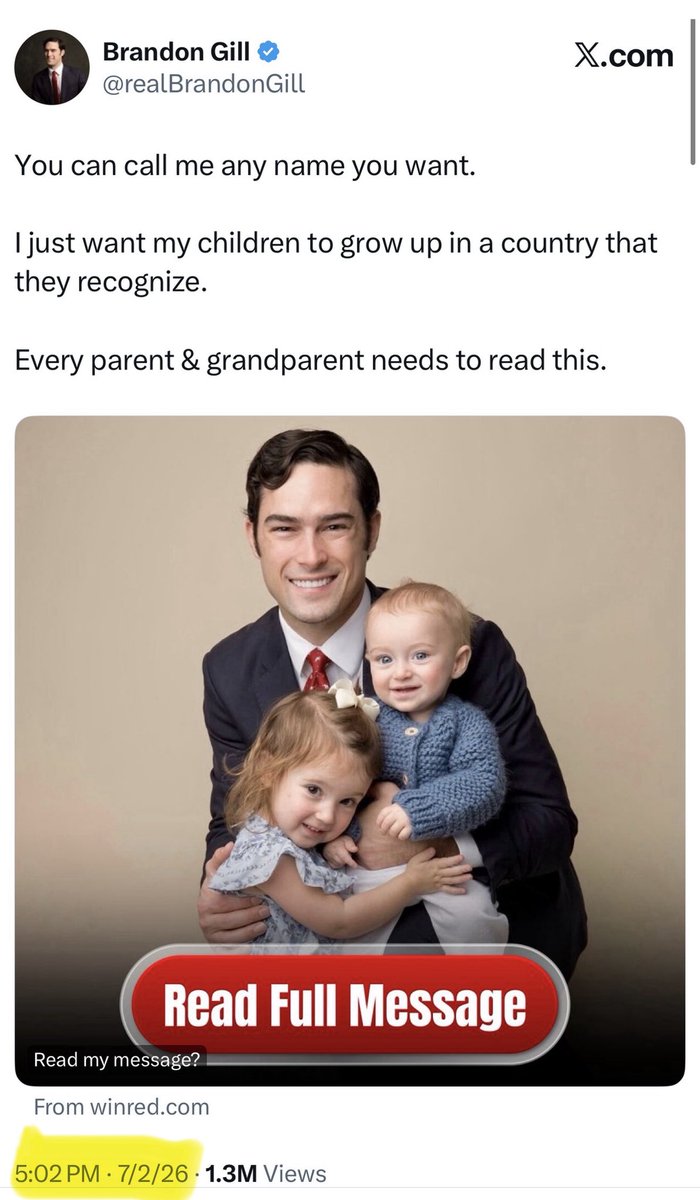 Brandon Gill tweet media