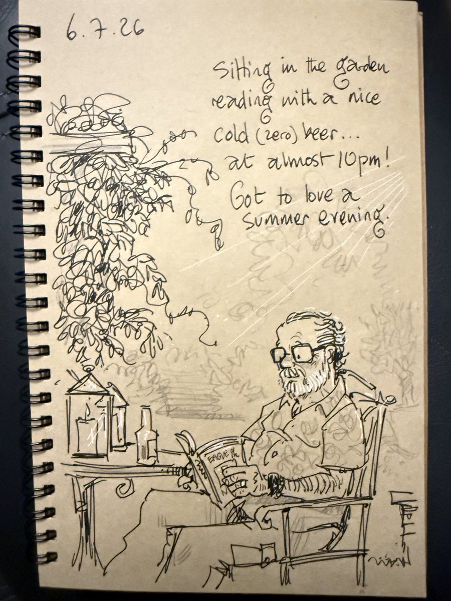 GaryScribbler's tweet photo. Those perfect evenings… #doodleaday https://t.co/2LuVML6MMh