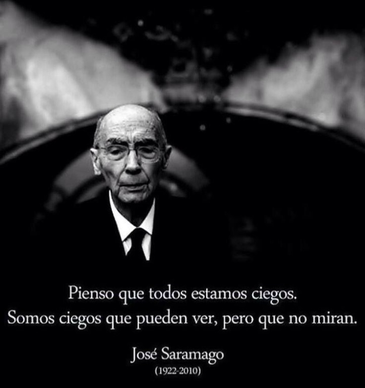 CristiMonaco's tweet photo. José Saramago.
Ensayo sobre la ceguera.
Estamos ciegos no porque no podamos ver, sino porque miramos para otro lado 🫣 https://t.co/TdbvFRH1SM