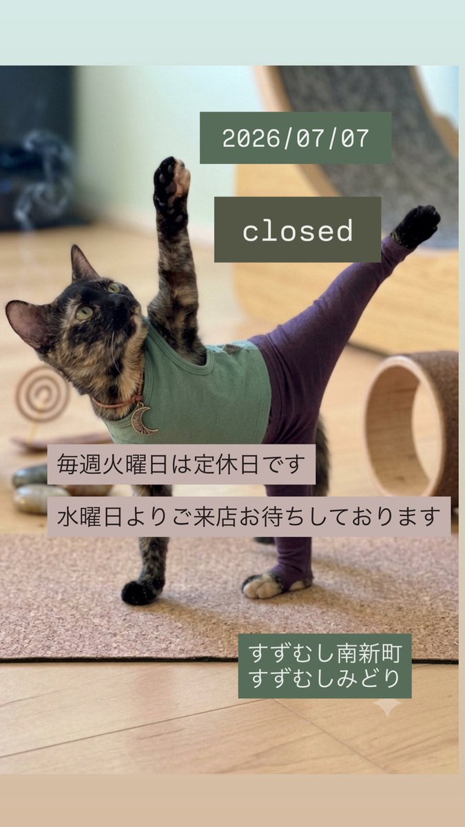 suzumushi0411's tweet photo. おはようございます。

7月7日、らぁ麺すずむし、すずむしみどり

定休日です！

お間違いのないようお願いします🙇 https://t.co/kZrEHbo2ea