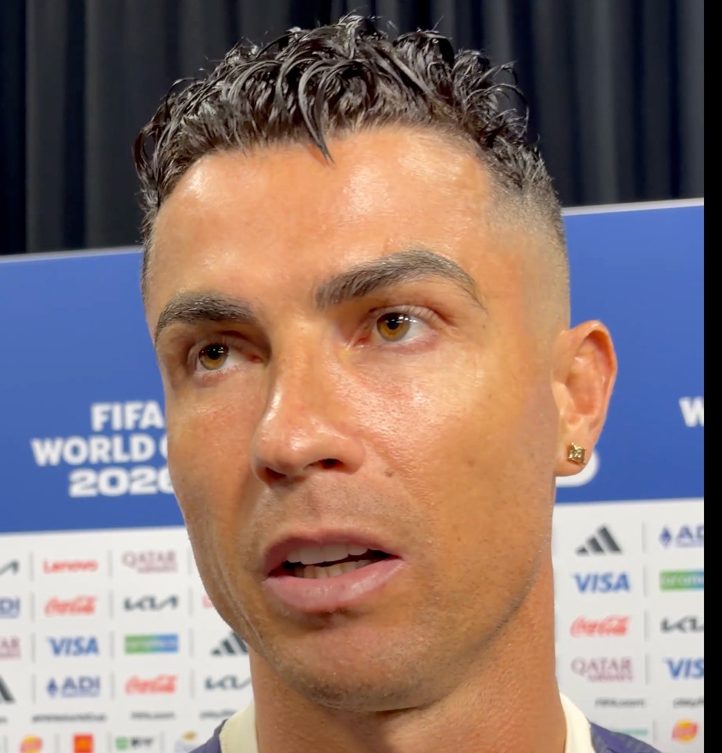TouchlineX's tweet photo. 🚨🗣️ 𝗡𝗘𝗪: Cristiano Ronaldo:: "I still don’t know if I’ll RETIRE from the Portuguese national team right now…"

"We’ll see. I don’t want to decide just yet; I need to discuss it with my family. I don’t want to distract attention with something personal..." https://t.co/1ccGBV5WA8