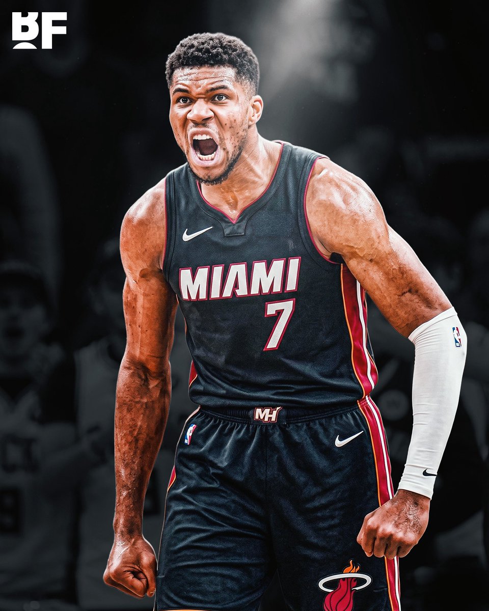 bballforever_'s tweet photo. BREAKING: Giannis Antetokounmpo will wear No. 7 for the Miami Heat 🔥

(via Tim Reynolds) https://t.co/x6lfV6T7d5