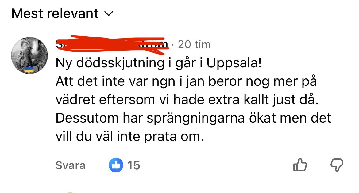 ErikGavell's tweet photo. Läste nyss någon säga att Sveriges minskade skjutningar beror på ”det kalla vädret”.

Ta livet av mig vi har en läskris https://t.co/zh7UXwtKDX
