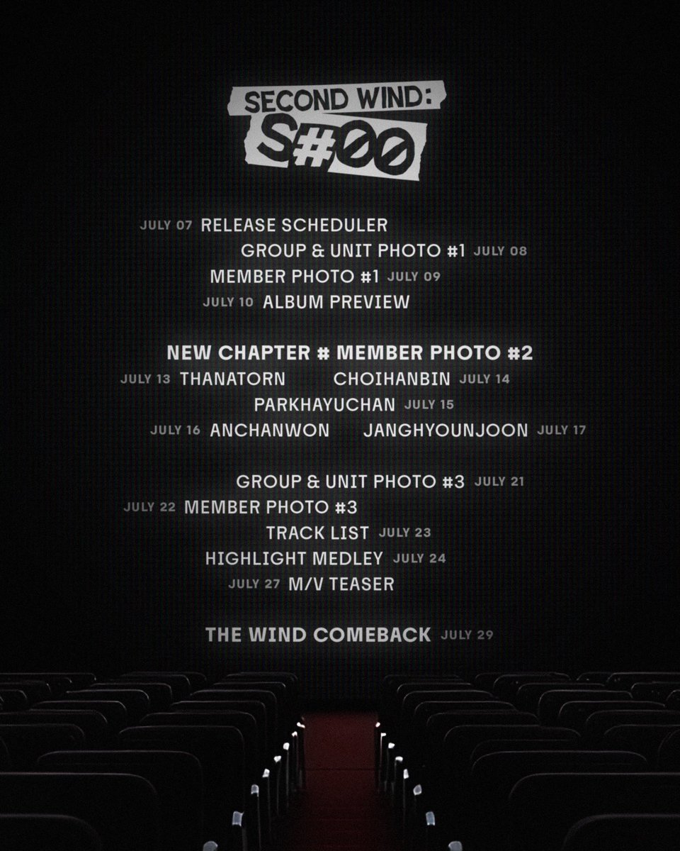 hlxnews_HQ's tweet photo. THE WIND 4th Mini Album
Second Wind : S# 00
Release Scheduler
2026.07.29
#๋์๋ #THEWIND #The_Wind
#Second_Wind https://t.co/Ay1jHosBTB