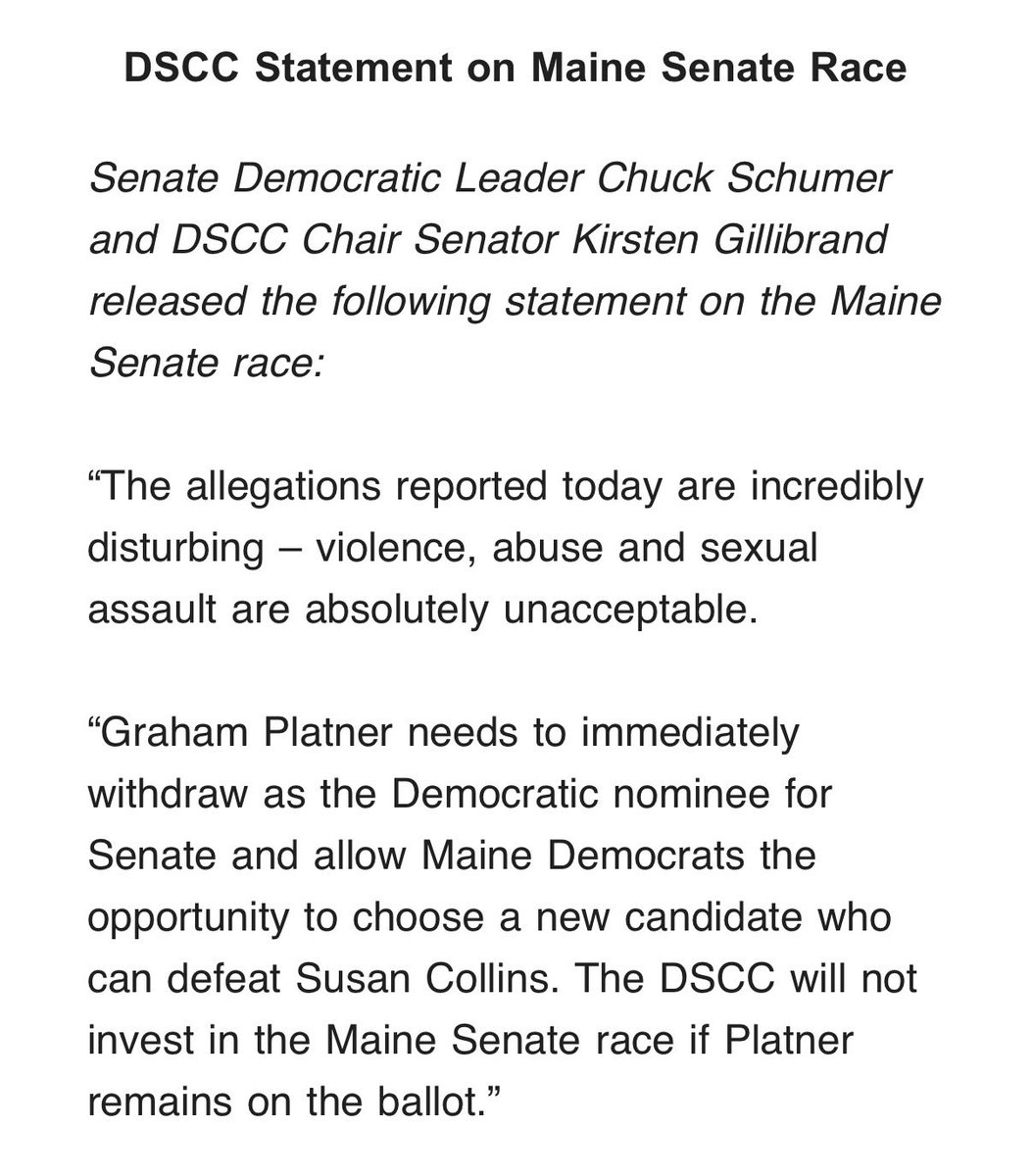 maevemcoyle's tweet photo. DSCC statement on the Maine Senate race — https://t.co/wo2A67JCUN