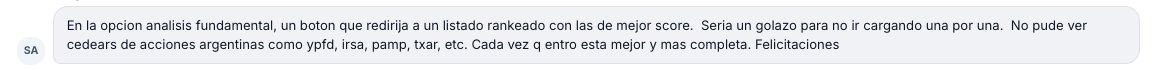 mati_granzella's tweet photo. Recibir feedback es de las cosas más valiosas y que a la vez toca un poco el orgullo de uno por cosas que "fallan" o features que por ahí uno ni tuvo en mente.

Siempre escuchando a nuestros usuarios de @vestyapp ! 🟣⚪️ https://t.co/geHrIQ69Be