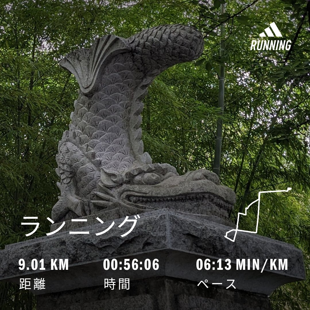 gf47f's tweet photo. 朝ラン🌄
お寺のこま犬はシャチ🫍に！ https://t.co/KUBL771kEX