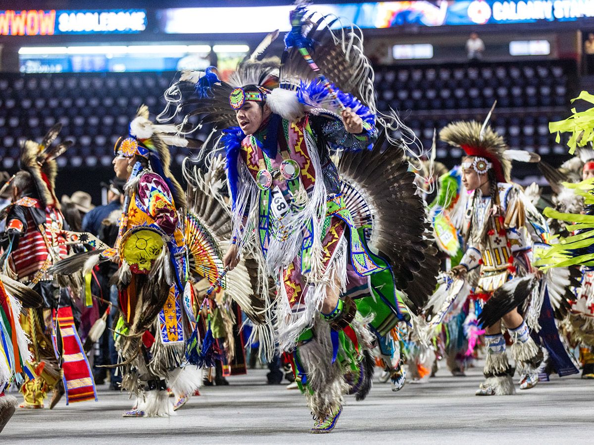 calgaryherald's tweet photo. 'This is our sport': Indigenous dancers, drummers gather in Saddledome to compete in Stampede Powwow https://t.co/SkrzJZGHPj https://t.co/ad2Z1UAxmA