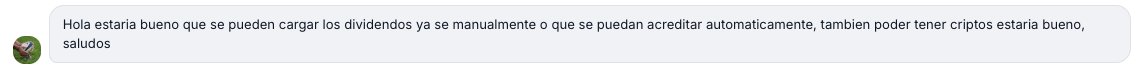 mati_granzella's tweet photo. Recibir feedback es de las cosas más valiosas y que a la vez toca un poco el orgullo de uno por cosas que "fallan" o features que por ahí uno ni tuvo en mente.

Siempre escuchando a nuestros usuarios de @vestyapp ! 🟣⚪️ https://t.co/geHrIQ69Be