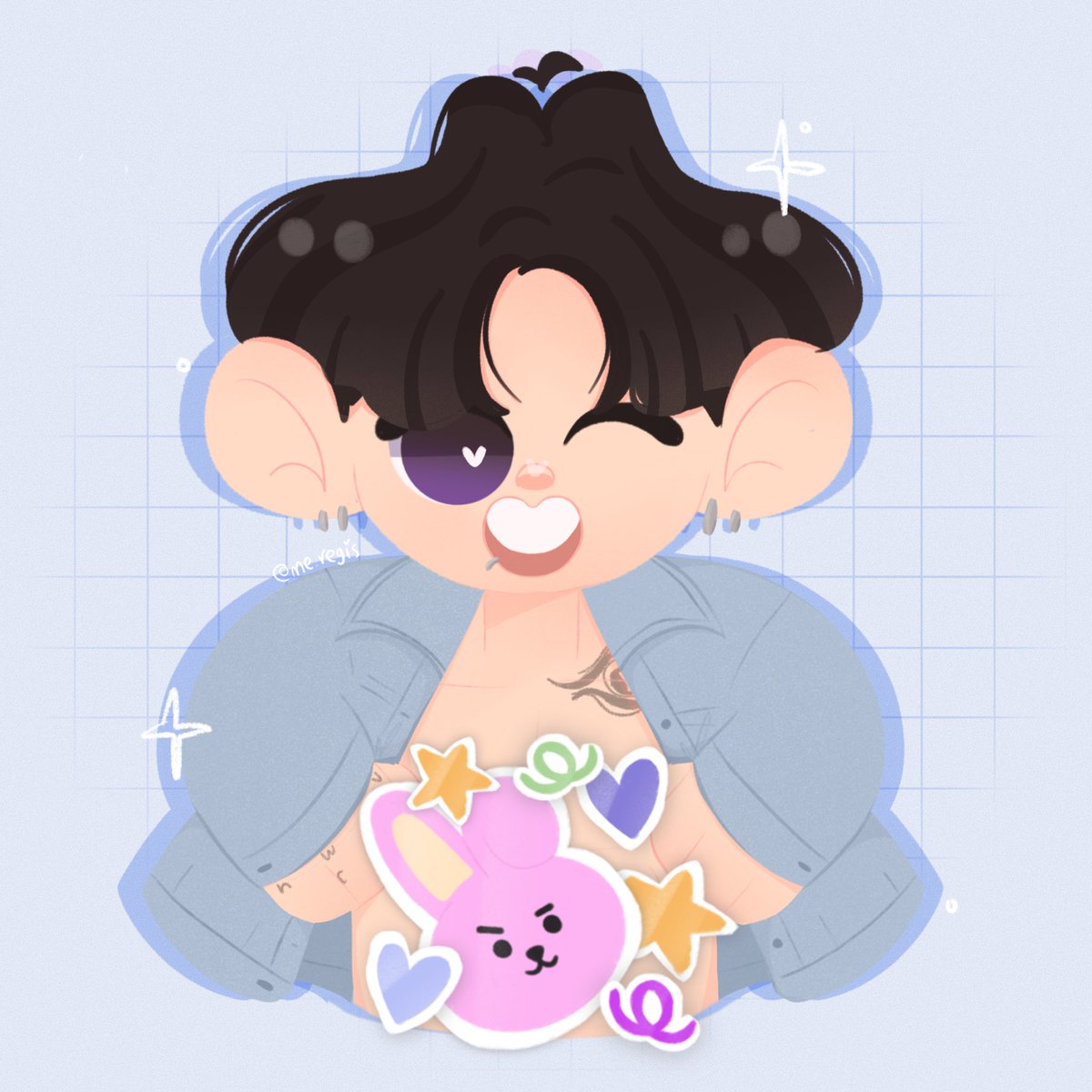Me_regi's tweet photo. 🐰✨ #jungkook #btsfanart https://t.co/aTPZIjdzUC