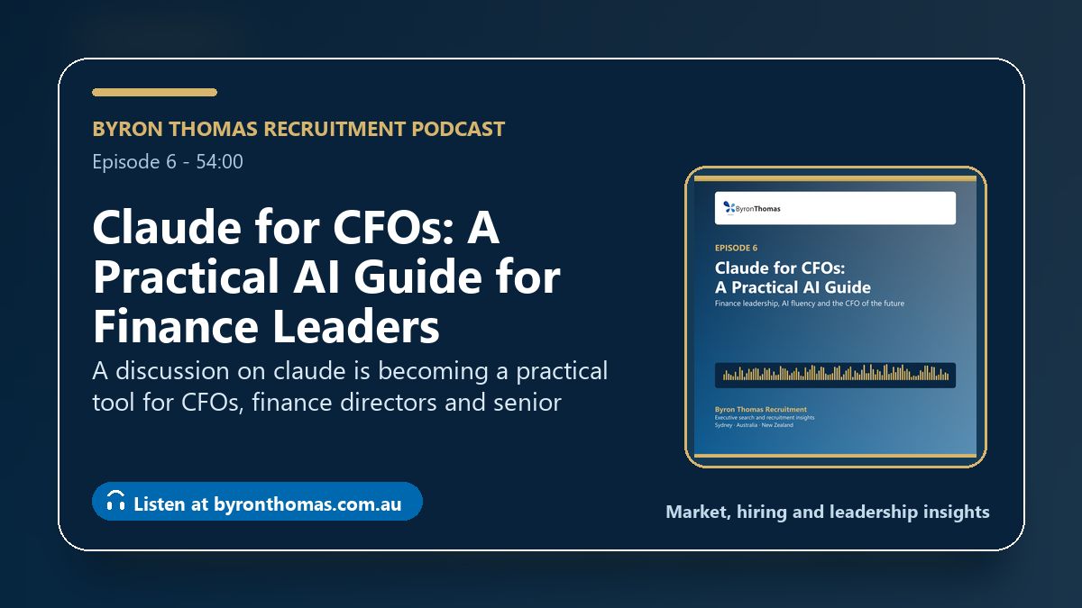 Byron_Thomas's tweet photo. Claude for CFOs: practical AI use for board papers, forecasting, audit questions, finance workflows and leadership judgement.

New BTR podcast.
https://t.co/Y9NTl8b8Ou https://t.co/9ssJGU2CX9