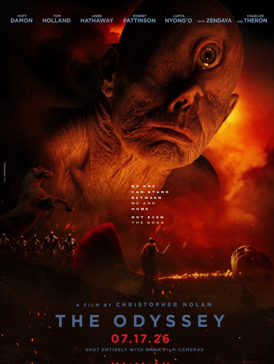 krrishnolan's tweet photo. The reactions that genuinely caught me off guard... critics keep talking about the horror in the odyssey. Never expected the horror elements to become one of the biggest talking points in a nolan film. Nolan's first real attempt at horror has me even more excited.

#TheOdyssey https://t.co/4N8ljyyTou