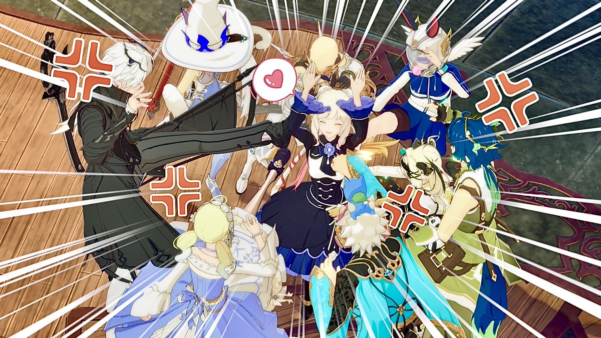 anemone_pe's tweet photo. やんややんや言われながらも楽しそう😂
その空気感がSSにも表れた( ˘ω˘ ) ｽﾔｧ…

毎日平和にわちゃわちゃしてます。
一緒に遊んでくれる仲間、募集中です✨

 #BPSR
 #スタレゾ
 #スタレゾSS https://t.co/NOOKQMoqnA