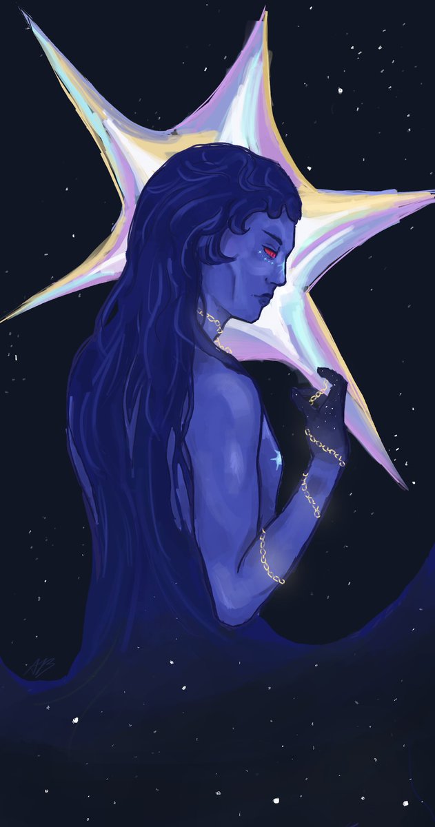 alkcxc's tweet photo. Astral Thrawn for @roguekeylime  w lil art nouveau inspo 
i’m so in love w this design i might explode https://t.co/06KrCARZC2