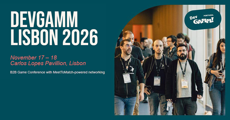 eventsforgamers's tweet photo. โจ DevGAMM Lisbon 2026 โจ added to the event calendar! ๐
Type โ๏ธ: Onsite B2B Conference
Date ๐๏ธ: NOV 17-18, 2026
Location ๐๏ธ: Lisbon, Portugal
Direct link to the event in the comments. @DevGAMM #DevGAMM #GameDev #GamingConference #GameIndustry https://t.co/NbNKZ1XccM