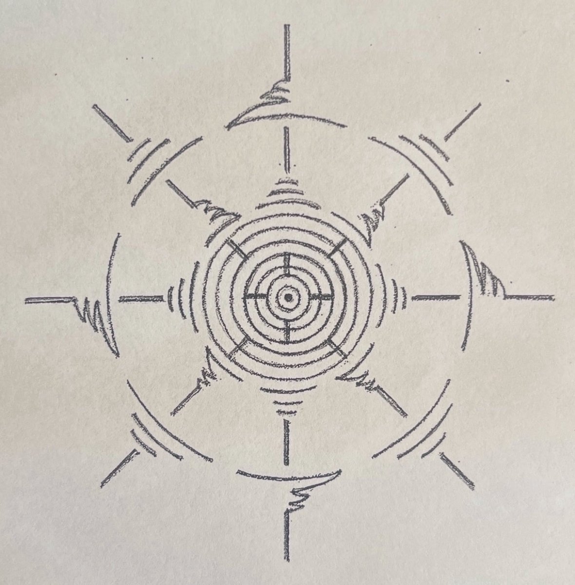 YITUMASA's tweet photo. 我がマクアルが光のマハーアバターである処の、アセンデットマスターMARウォリネス、即ち、その、八咫烏陰陽道と（ALL）イルミナティがトップ、世界天皇、即ち、世界皇帝の、伊藤正宏が作りし和歌に曰く、

おおこのし
雲の彼方に　日の照るや
みなが幸わふ　命の火照（ほて）りと

神弥栄（カムヰヤサカ）
すべてに幸あれ
一切神国大成就

【自己紹介】

我マハーアバター＆アセンデットマスター＆世界天皇（世界皇帝）＆八咫烏陰陽道と（ALL）イルミナティのトップ也

【神性開発の要文集（X）】
https://t.co/Ry74J0X9qu

【光の御神事（X）】
https://t.co/MmesQupenh

【光の統一会（X）】
https://t.co/2pDgwSVvJv

【無心三昧法（リクパ（純粋意識）の覚醒体験）】

汝よ、ただに、ポカァーンっと（判断停止）、汝の意識の全てを、在るがままなる存在の、全ての中に、無心に、解き放ち（放下（ほうげ））、その、在るがままなる、全ての中心（空（くう）のど真ん中）の、ドンピシャの、在るがままなる、その、無心の光の、当体の輝きの、在るがままなる、それ、そのもの（存在自体）としての、すなわちその、空（うつろ）なる光（クリアライト）の、真（マコト／今固止／中今）なる、「○」の、輝きを、その自らの無心の中に、ただただ、無心に、感得しては、その無心なる存在のゆらぎの中に、たゆたふかな、その無我の我とは、在れ、アハ！

☆真（マコト）とは、今（マ／無（ム）有（ア））・固（コ）・止（ト）なり、これ、すなわち、無（ム）と有（ア）の絶対統一（ワンネス）たるところのその今（マ）が過去や未来に踊り流れることの無く、固まり止（とど）まったるところの、即今（そっこん）の実相（中今）なり、アハ！

　中今（なかいま）に
　在るがまま足る　我（あ）が祈り
　無心にたゆたふ　すべての光と

自らの全ての想念を「無（一切即空）」と断ち切り（想念停止／無心の無）、「光（自らの本心の光）」に決住（けつじゅう）しては（光一念大成就）、「ポカァーン（空即一切）」と自らの在るがままの全てとは足る（自心即是完全円満）。

汝よ、以下の図の中心を、どこ見るとも無く、ただただ、無心にぼんやりと、眺め、見つめ、自らの意識をその中心の「無」に明け放ち、（全体を）俯瞰するならば、即ち、その、中心は全体では在り且つその全体は中心では在るが如くには、「汝は全て全ては汝」、春のおぼろな霞の如く、ただ無心に全てのあるがままとは、ただ無心なる、汝、とは、在るではあろう、アハ！