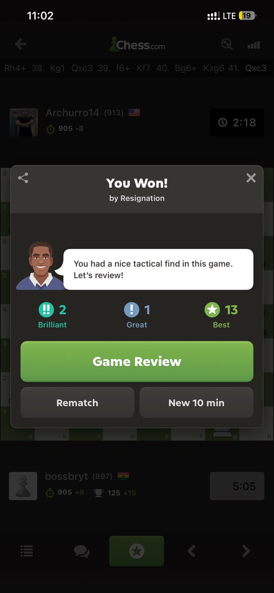bryt_edem's tweet photo. Damn … I’m getting better at chess https://t.co/JLCqj5CiWa