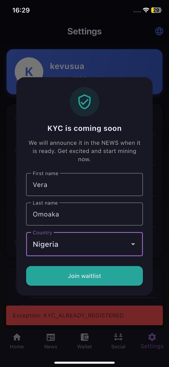 mc_vera00's tweet photo. @badugurajesh12 @TikCoin_Network From the app you can confit if you’ve been verified just try and fill in again check the message at the down of this picture I just sent you. Even if this project is fake let’s just hope something good can come out of it💪🏿💪🏿💪🏿 https://t.co/CEaNCSk2Db