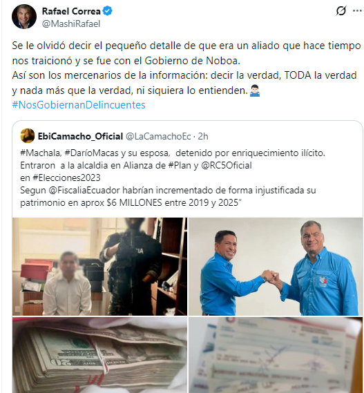 PlataformaVPTE's tweet photo. 1️⃣La denuncia es desde 2019, #NOboa está desde 2023.
2️⃣Nunca una frase pidiendo PERDÓN a la MILITANCIA por poner A DEDO a estos SÁTRAPAS.
3️⃣2026: se proscribe a la MILITANCIA que denuncia no sólo más que probables TRAIDORES, son encima candidatos de la #RC5 de #DanieNOboa ‼️
🤷🏻‍♂️🤦🏻‍♀️ https://t.co/eMOayrDed0
