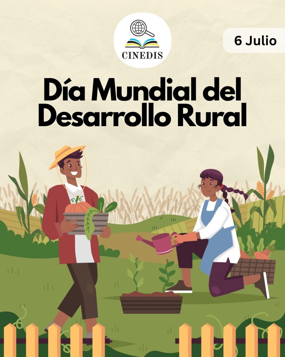 cinedisec's tweet photo. En el Día Mundial del Desarrollo Rural, recordamos la importancia de generar oportunidades que favorezcan el acceso a la educación, la innovación, la tecnología y los recursos necesarios para el progreso de las zonas rurales. Cuando el campo crece, también lo hacen las personas. https://t.co/tv2p8jGvmL