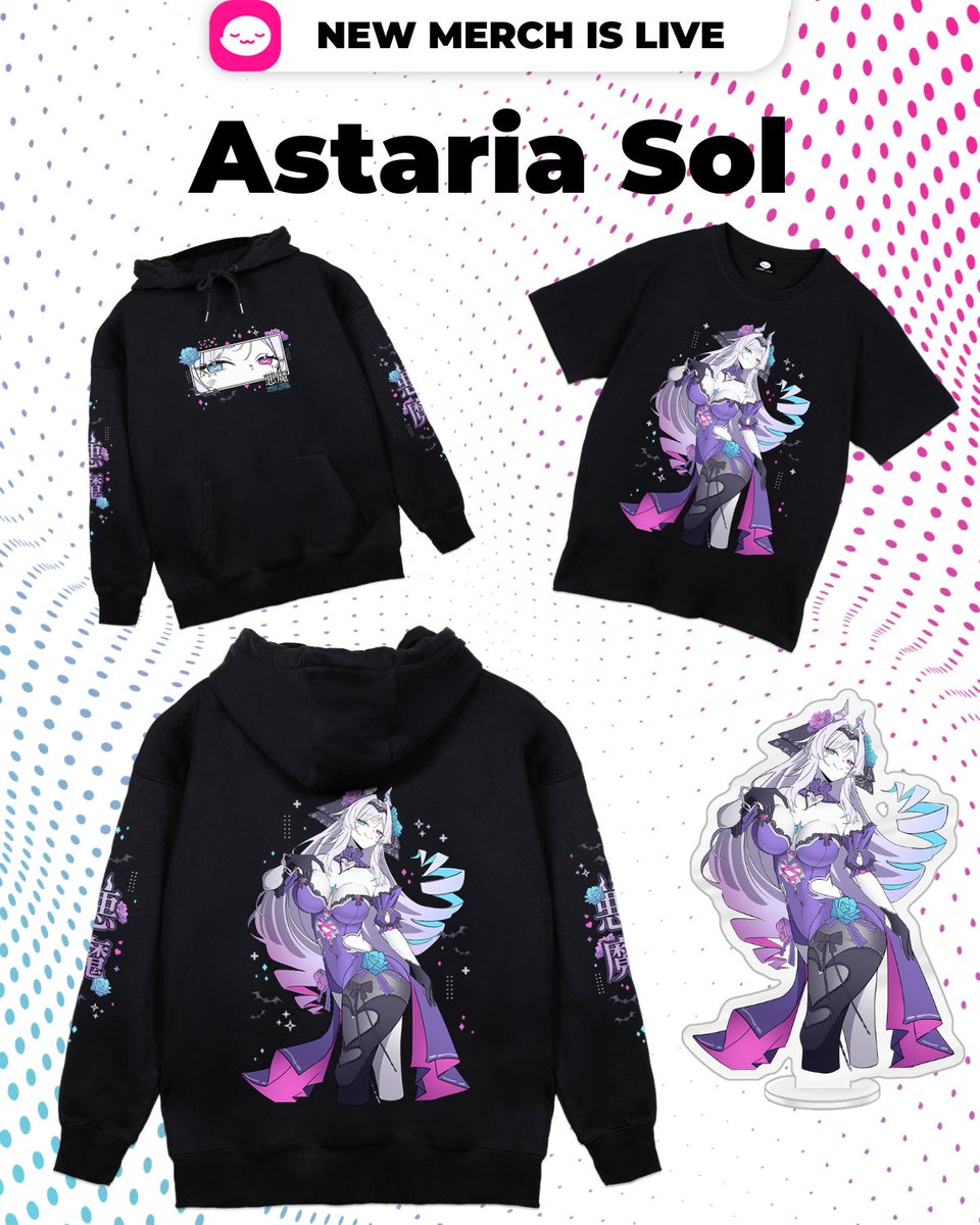 AstariaSol's tweet photo. Yippee!! 

We have merch with @shopuwumarket! 

Info below https://t.co/1r4HV8Ey92
