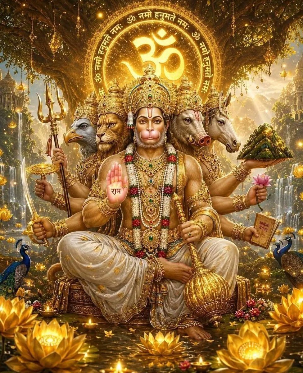NEELA__55's tweet photo. 🤲 ♨️‼️ बजरंगबली का मंगल आशीर्वाद ‼️♨️🤲

बुद्धिर्बलं यशो धैर्यं
निर्भयत्वमरोगता।
अजाड्यं वाक्पटुत्वं च
हनुमत्स्मरणाद् भवेत्॥ 🙏🚩

🙌 श्री हनुमान जी के स्मरण मात्र से बुद्धि, बल, यश, धैर्य, 

#ॐ_श्री_हनुमते_नमः 🩸🛕🙏
#जय_बजरंग_बली ⚘️♨️🔥
#शुभ_मंगलवार_वंदन 🌞🌿❣️ https://t.co/JSrwn0Hdqa