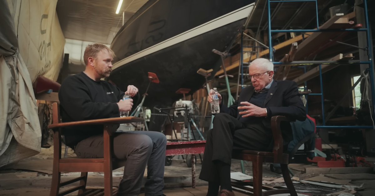TheMaineWire's tweet photo. We'll never forget this folksy boat yard video...

Bad day, Bernie, bad day https://t.co/ytXBR9py4B