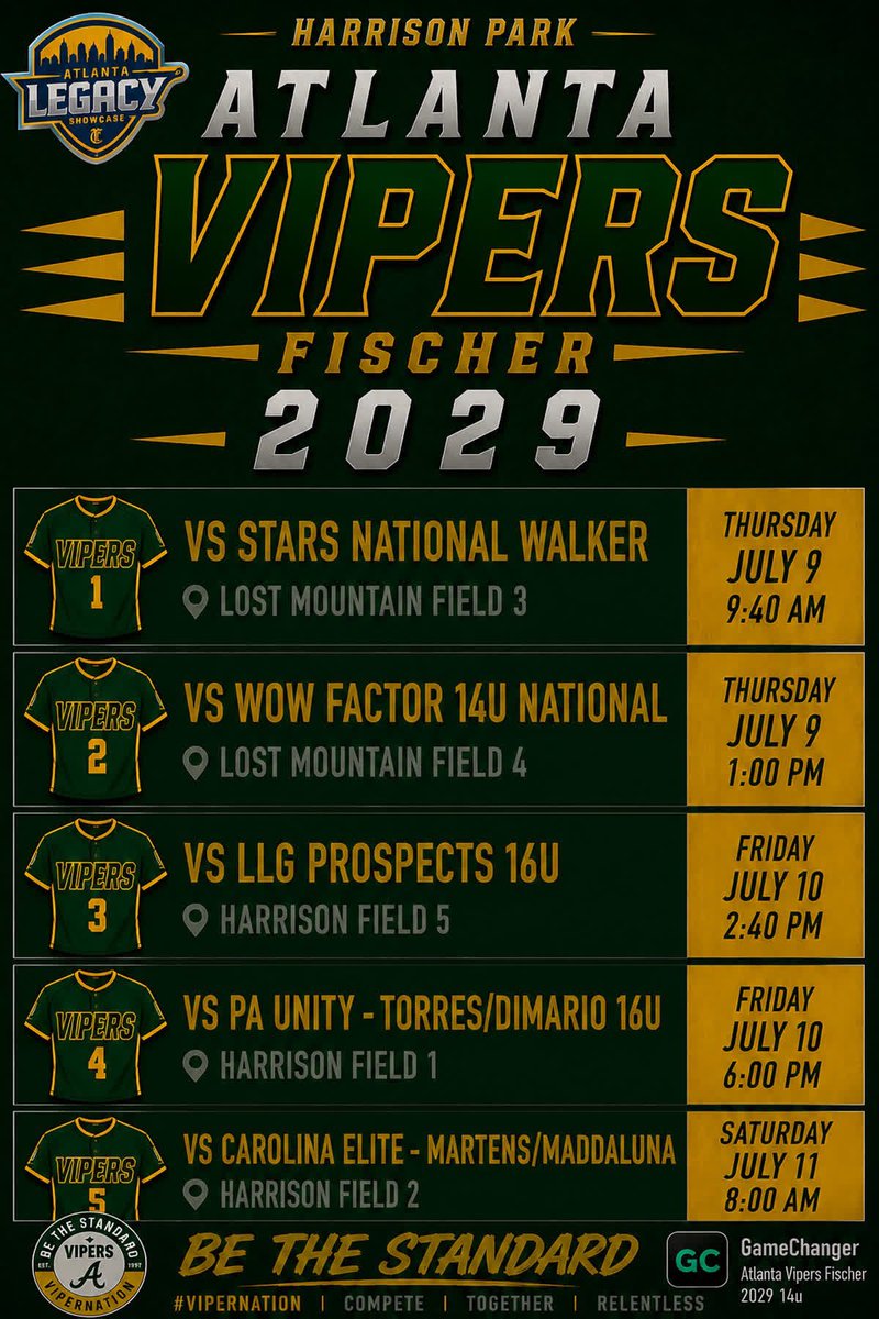 EllasynM2011's tweet photo. Catch us at Atlanta Legacy with weekend!! Were ready to show up and compete!! 
@AtlantaVipers29 
@thevipernation 

@coach_kgreen 
@kianarae20 
@amanda_daneker 
@MRhodesSmith 
@CoachMalveaux 
@KateMalveaux 
@rykerzc 
@tagupSoftball 
@bruceboltus 
@ExtraInningSB 
@LineDsoftball 
@SoftbalAmerica 
@PrepSoftball 
@SoftballHome 
@DfwSho 
@legacyshowcase1