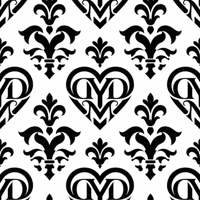 Monogram Damascus Pattern Swatch