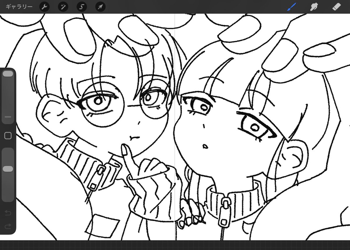 goodlike_create's tweet photo. 顔良い感じすぎるから見て〜
#wip  #イラスト  #創作 https://t.co/NSJKav6psb
