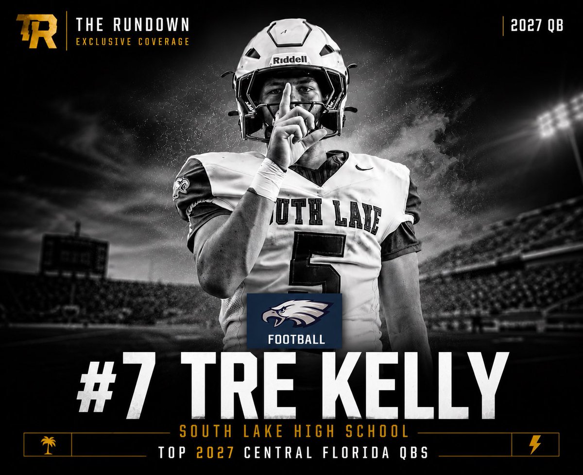 RealNews102's tweet photo. Exclusive: The Rundown Top 20 Central Florida QBs (2027) | @TheRundown102 

2. William Jackson | @WillJacksonQB3 
4. Joseph Allen | @JosephAllenQBSG 
7. Tre Kelly | @Trekelly08lll 

Subscribe to Read: https://t.co/4wMhJVERZB https://t.co/OpYt12CtvH