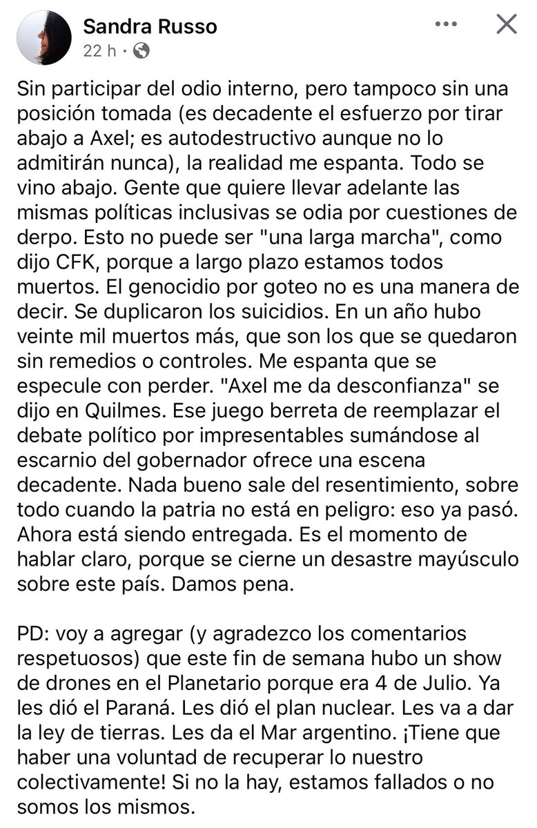 Andy_TToledo's tweet photo. Siempre acertada Sandra https://t.co/JH1EohgGpi