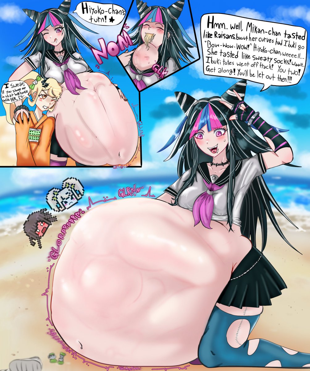 GooberGreyfats's tweet photo. ((cw: vore + digestion))

Shouldn’t Hiyoko and Mikan get along before the remake comes? Thats what Ibuki thinks. So Ibuki has the super high-school level plan to- swallow.. them.. both? It does not turn out well.

Ibuki Sequence 1-3!!! https://t.co/ljeYHdi7vO