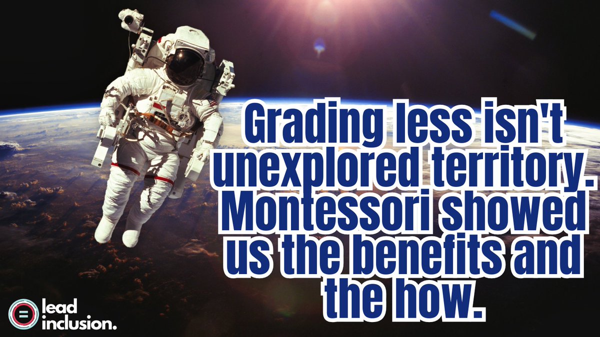 leeannjung's tweet photo. 📈 Grading less isn't an unknown. Visit a #Montessori school to see students engaged for the joy of learning, growing every day with no grades. #LeadInclusion #UDL #EDchat #EDtech #SpedChat #SBLchat #ATAssessment #TG2chat #TeacherTwitter https://t.co/CfSg9SDgyS