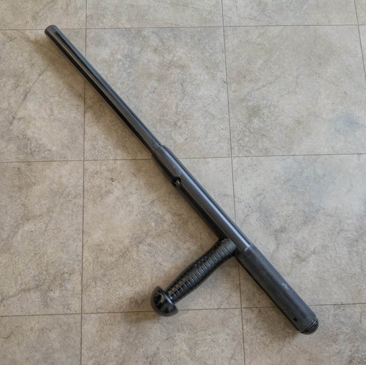 EqualizerAZ's tweet photo. @RealJamesWoods I always carried the P24 expandable side-handle baton, and with it and the Lamb Method, I never had to shoot anyone who wasn’t using a firearm. With the right training, it really does work. https://t.co/t6nwPrcjBe