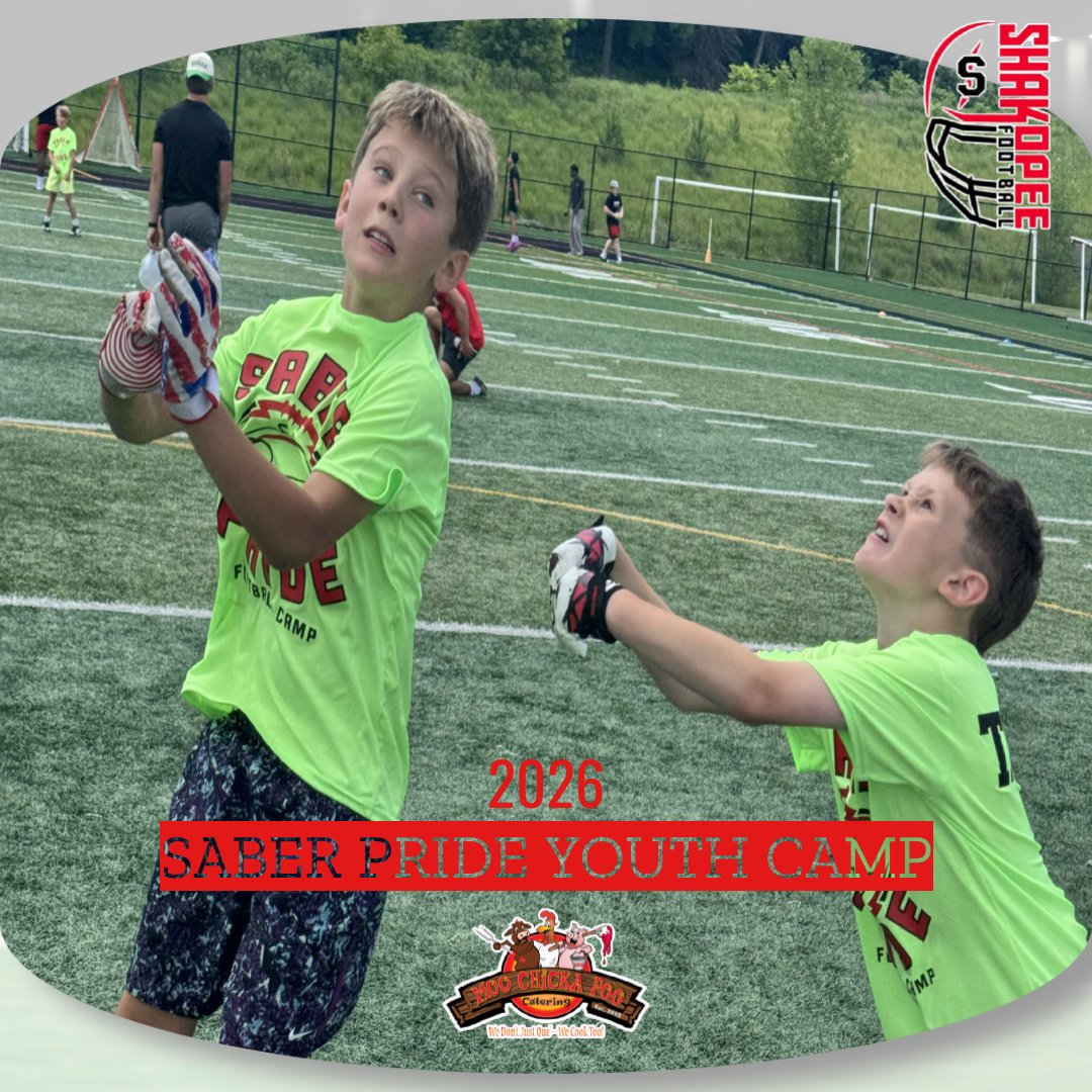 SaberFootball16's tweet photo. 2026 Saber Pride Youth Camp was a success‼️Thank you to our youth athletes, current players and coaches who led the camp, and the parents that got our Youth Players to the camp❗💪 NoExcuses #SaberPride https://t.co/xxW09OfLCh