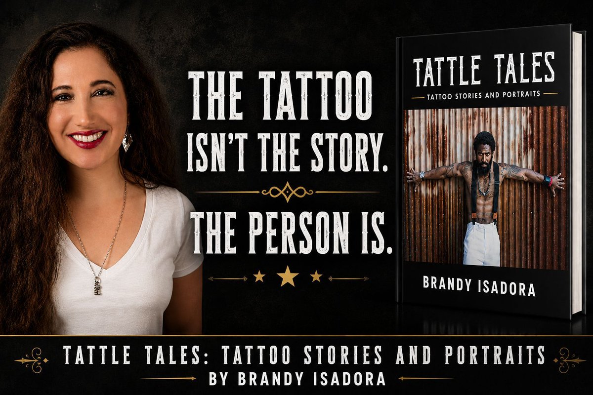 IAN_AuthorPromo's tweet photo. Why do people get tattoos? Brandy Isadora asked. Then listened. Then photographed. The result: a stunning, human look at identity. #SelfExpression #Photography https://t.co/eqjAwAojh4 #Photography #Art #CreativeLife #VisualStorytelling #Artist #Inspiration #Design #Culture #Storytelling
#HumanConnection #CreativeCommunity #iartg