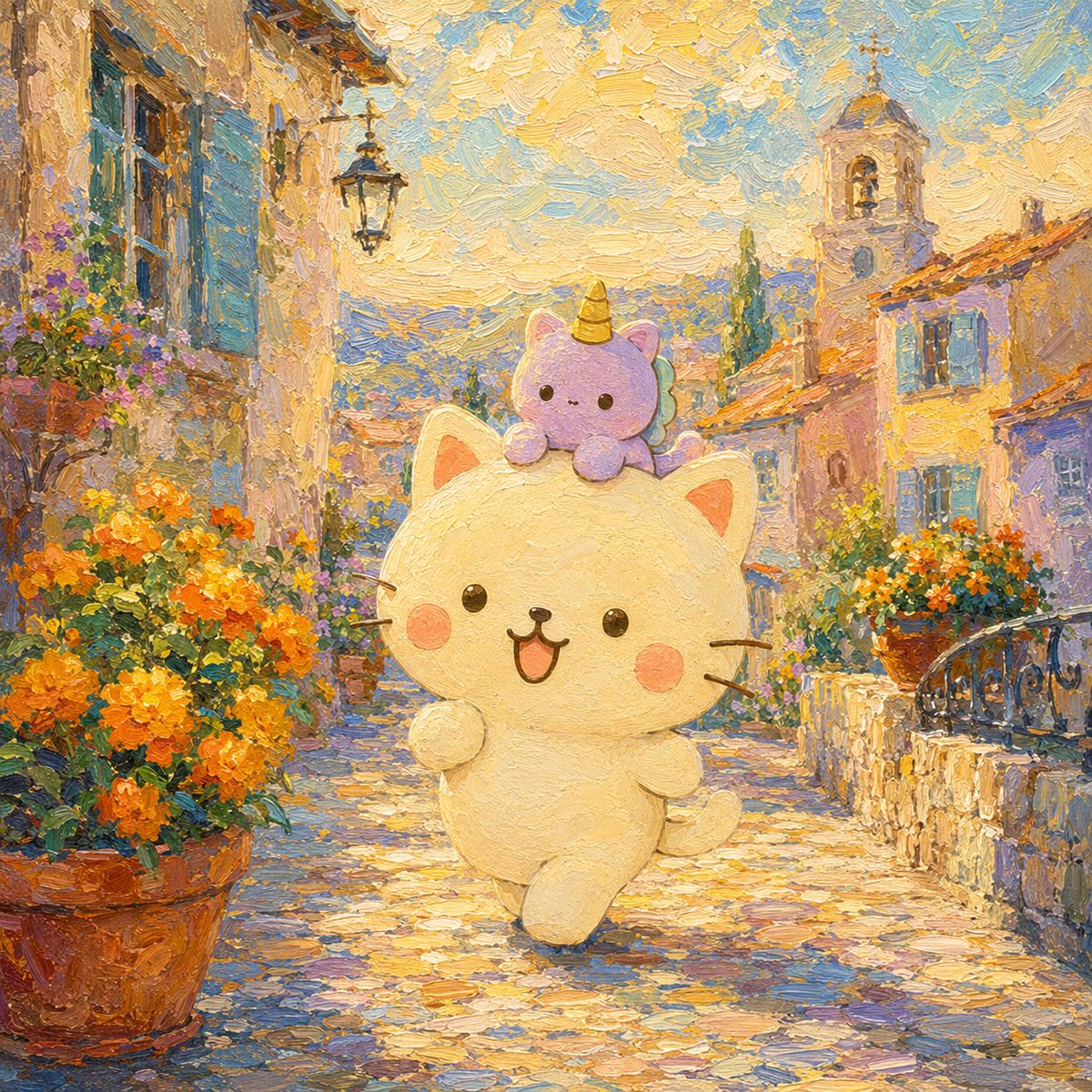 unicoco_jp's tweet photo. Do you know I make music too? 🎵 "Marigold Bell Walk" — a little bell-tinkling stroll tune 🔔
おさんぽの曲つくったよ。SpotifyでもApple Musicでも聴けるよ🐾
https://t.co/94pFIforcK

#IndieMusic #kawaii #unicoco https://t.co/GalQmbdzTs