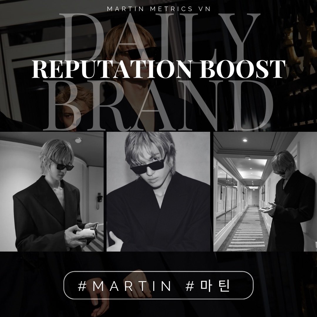 martinmetricsvn's tweet photo. [070726] DAILY BRAND REPUTATION BOOST FOR MARTIN

✨Brand Reputation:
🛎️ Goal: 350 Replies & 220 Likes

Like & RT:
📌 No emojis
📌 Add pics, gifs, videos
📌 Don’t reply same

To praise, encourage, and show love for Martin. This can be done in English or Korean with hashtags.
#MARTIN #마틴 

———
✨Google&Naver Search “MARTIN CORTIS” or “마틴 코르티스”

🖇️Gg: https://t.co/ARqDmYeP0Z
🖇️Naver: https://t.co/noL1ruSrlE
———
✨Stream Fancam on Youtube:

🖇️Link: https://t.co/J69IHczbFr (Target 100k)