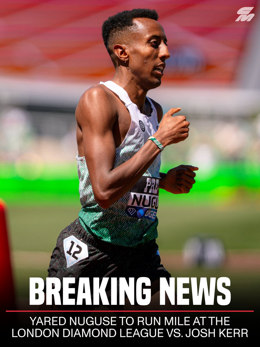 CitiusMag's tweet photo. 🪿 THE GOOSE HAS ENTERED THE RECORD ATTEMPT ‼️

Olympic bronze medalist 🇺🇸 Yared Nuguse is headed to the London Diamond League on July 18, joining what's been billed as 🇬🇧 Josh Kerr's mile world record attempt.

🌍 The world record stands at 3:43.13, set by Hicham El Guerrouj in 1999.

📈 Nuguse is coming off a runner-up finish in the Bowerman Mile at the Pre Classic in 3:46.61 and has won 2 of his 3 Diamond League 1500m races this season. 💎💎

🥊 Nuguse owns a 3:43.97 PB (No. 4 all-time), while Kerr's best is 3:45.34 (No. 6 all-time). Kerr won their only previous mile meeting at the 2024 Prefontaine Classic.

🤝 In the regular season, Nuguse holds a 4–2 edge over Kerr in 1500m races. Kerr, however, is 2–0 against Nuguse in global championship 1500m finals.