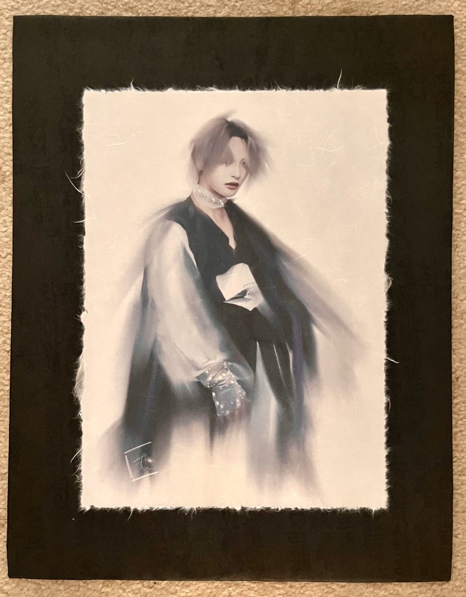 tinysag's tweet photo. Ah wow. It’s official now so I can announce it.

My art is being featured in a display at NRW Forum in Düsseldorf as part of an East Asian cultural exhibition. 

A couple years ago I did an art piece featuring Seonghwa wearing hanbok, from an Ateez performance back ** https://t.co/3L7tu0OuMr