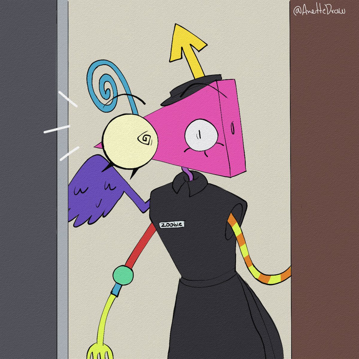 AnetteDraw's tweet photo. ATRAPADOS!! 😳

Comisión que me pedieron hace tiempo y olvide subir lol 

#Ribbun #Jaxxgangle #GanglexJax #tadcfanart https://t.co/IHyr0Kq4y1
