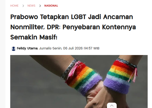 agent_beras's tweet photo. PS mengikuti apa yang Putin lakukan di Rusia terhadap gerakan LGBTQ. Good job. https://t.co/X439xEw8GV