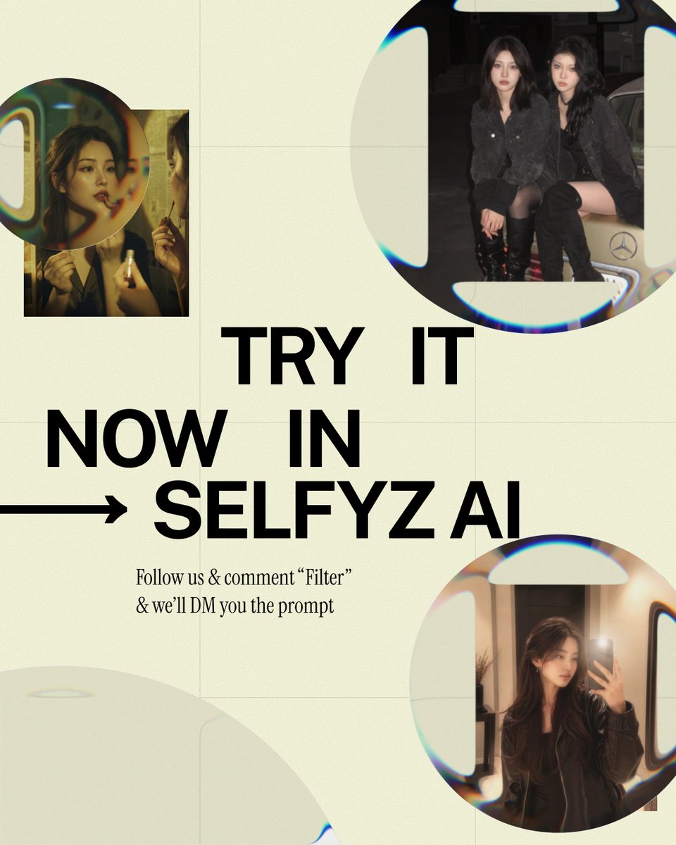 SelfieU_Ai's tweet photo. โจ Steal these prompts. Elevate your photos.
Save this carousel for later, try the prompts, and make them your own.
Start creating now on Selfyz AI Web๐ https://t.co/Wkk1vFnptu
#SelfyzAI #ChatGPTImage2 #promptshare #filter #PhotoEditing #Wondershare https://t.co/tNLPzCTdMb