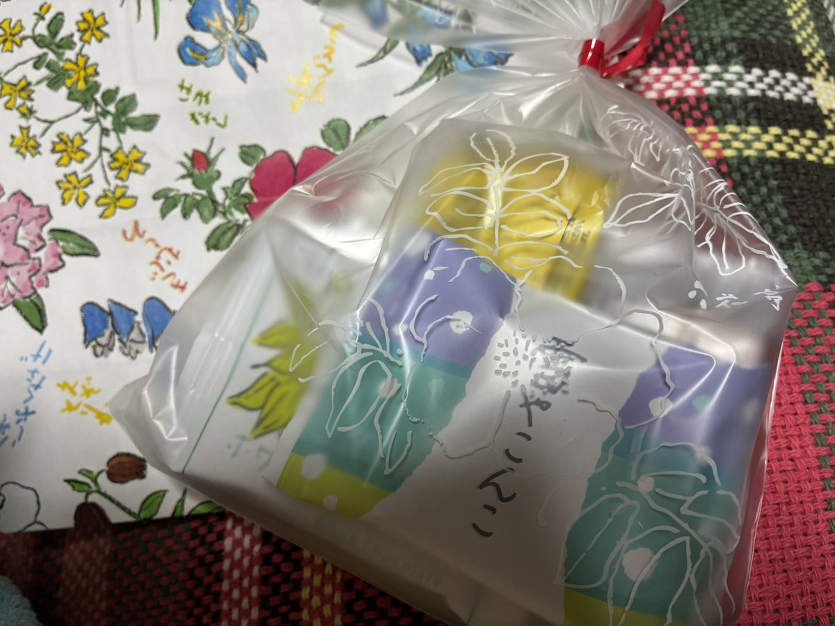 884Yasuko's tweet photo. 以前お向かいさんから、暫く留守にするのでよろしく、と声かけがあり気軽に思い返事したら入院されてた経緯があり、先週又そう言われて体調悪くされたかと聞いたら今回は旅行ですと
帰りましたの声かけと気を遣われお土産頂いてしまった
私より年配の一人暮らしの方、匙加減難しい😅 https://t.co/roLRhOfAHv