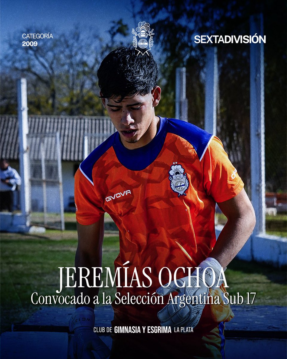 CgeJuveniles's tweet photo. 🧤 ¡Jere Ochoa de selección! 🇦🇷

El arquero categoría 2009 se presentó esta mañana en el Predio Lionel Andrés Messi para entrenar con el seleccionado nacional juvenil Sub 17. 

¡Felicitaciones Tono! 🐺💙 https://t.co/Zx1DFEriV9