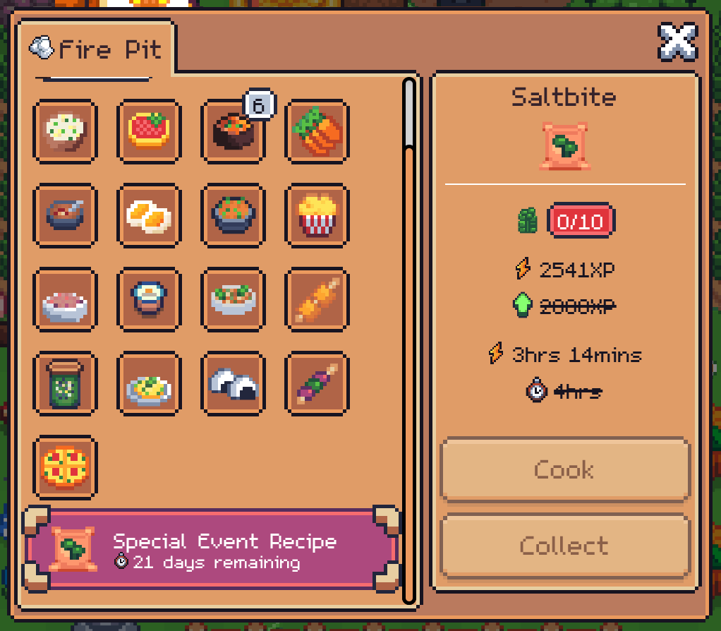 0xSunflowerLand's tweet photo. On the 20th of July we are beginning Chapter Crop Week ⏳

For one week only you can:

1⃣ Plant, harvest &amp; sell Saltwort for large coin amounts
2⃣ Cook Saltbite Snack for high XP
3⃣ Enter the raffles for some of the rarest SFTs

Signup, prepare your plots and your fire pit! 🚀🏆 https://t.co/VCI6tExGeX
