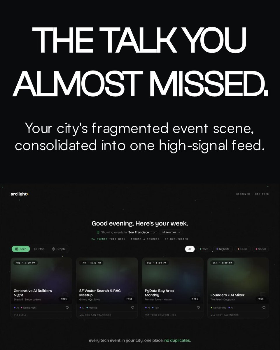 arclight_events's tweet photo. the tech talk you wanted to attend has already taken place. 

you found out on tuesday. 
we fixed that. https://t.co/bOG7H4SXGy https://t.co/OxCrzlHYJo