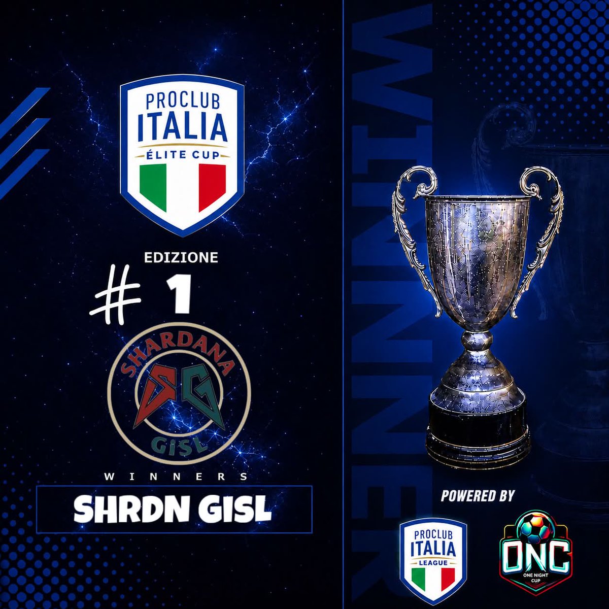 PCIEliteCup's tweet photo. Complimenti ai @GislXIX per la vittoria della 1ª edizione della PCI Èlite Cup! 👏 

Complimenti anche a @HzFilo per essersi aggiudicato il capocannoniere delle fasi finali! 👏

@PCILeague @OneNightCup @PCICup @XxSIRSTEVENxX @nextmatchpro https://t.co/rm7osDUzuZ